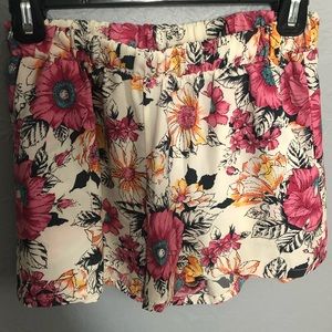 Floral Pattern Shorts